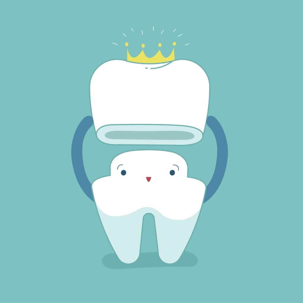 tooth crowns cartoon