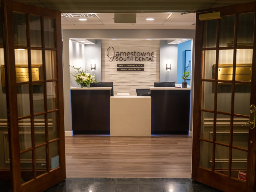 Office entryway at Jamestowne South Dental in Bingham Farms, MI