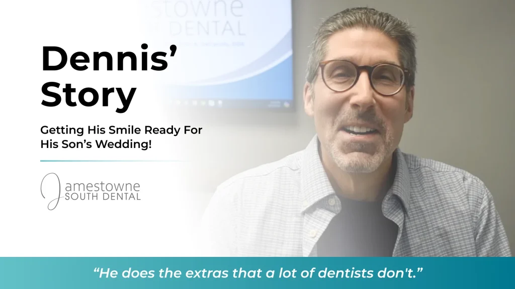 Dennis' Story: Getting His Smile Ready for His Son's Wedding with professional teeth whitening at Jamestowne South Dental in Bingham Farms, MI